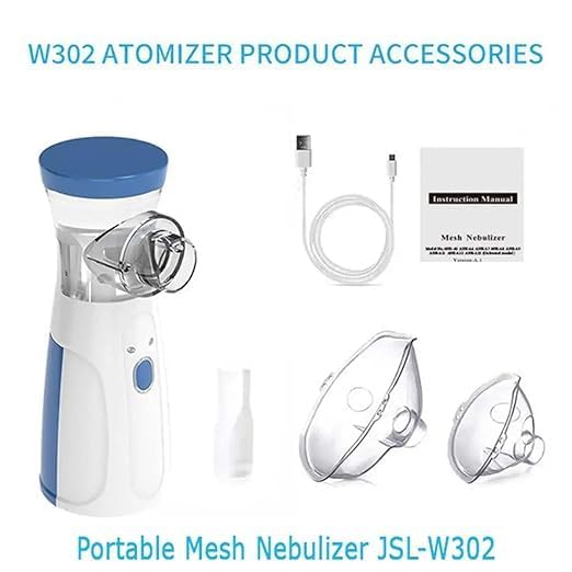 Portable Mesh Nebulizer, Silent and Compact Nebulizer Machine for Adult and Kids