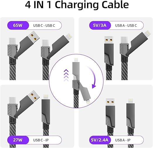 4-in-1 USB Multi Fast Charging Cable
