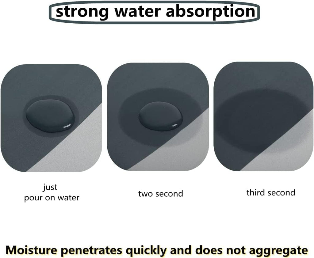 2-piece waterproof memory foam kitchen mat set