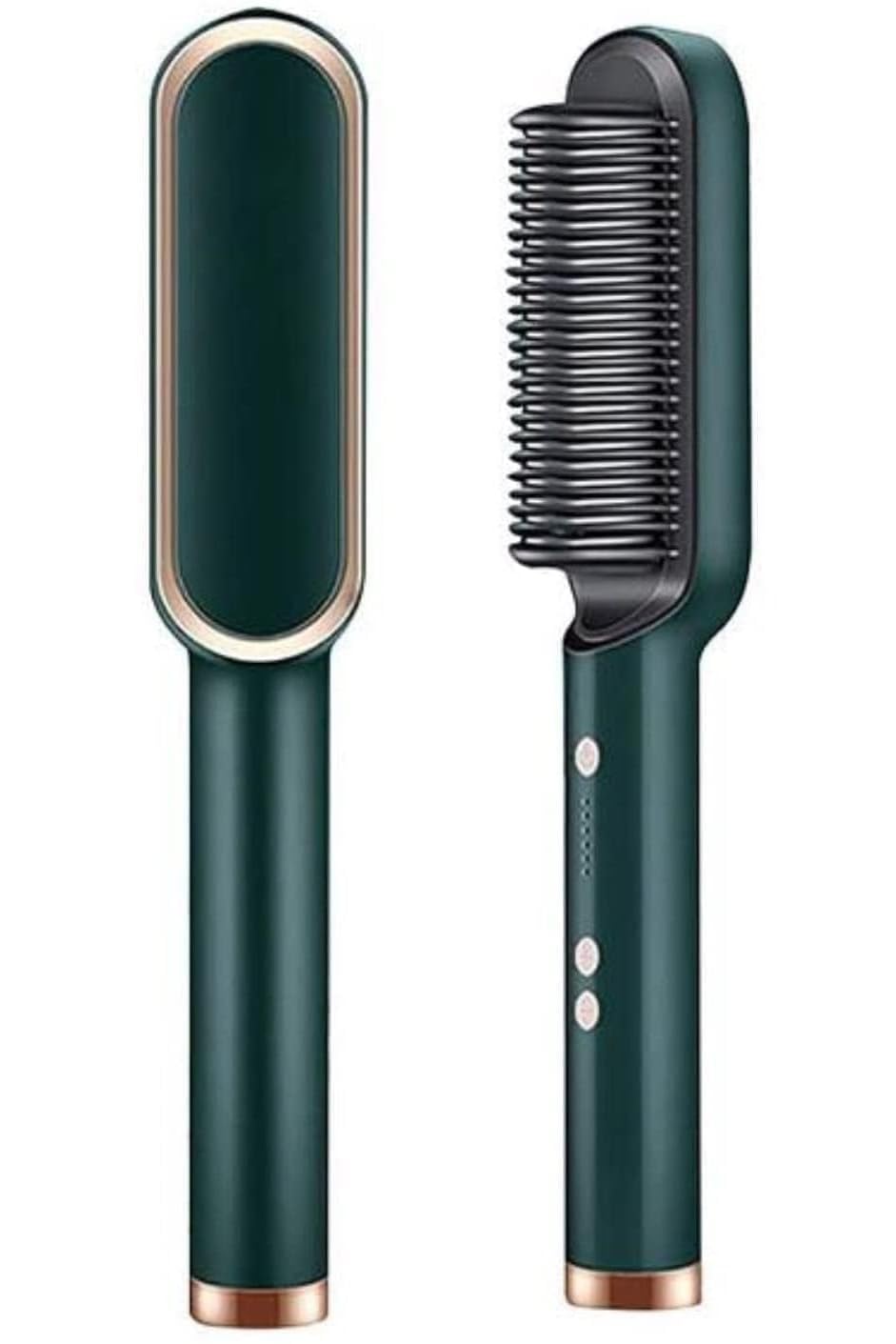 2-in-1 Ceramic Hair Straightening Brush for Women