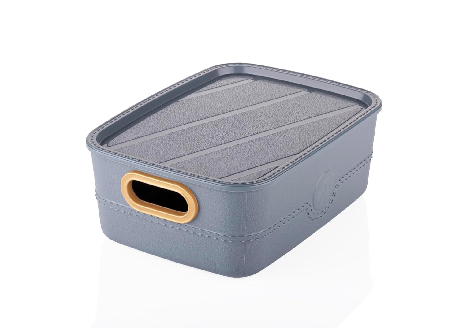 Colorful Storage Baskets With Lid Colorful Plastic Box Storage Organizer (Pack of 3)