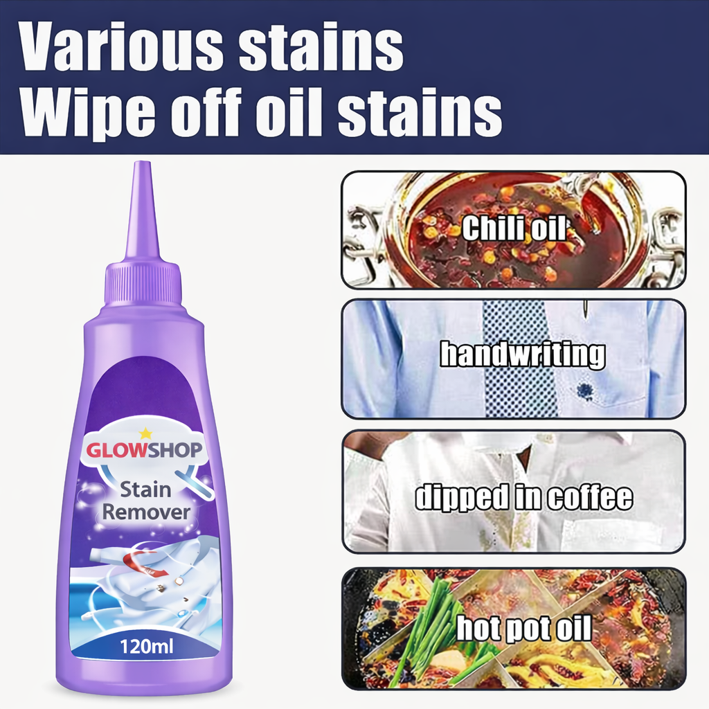 Laundry Cloth Stain Remover | Deep Cleaning Detergent for White, Dark & Colored Fabrics | Powerful Oil & Stubborn Stain Cleaner