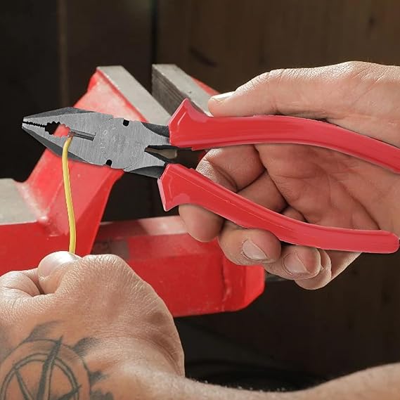 Combination Cutting Plier with Voltage Tester Pen – Pack of 2