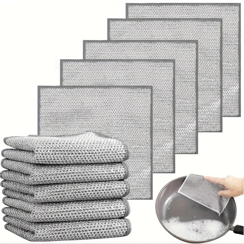 Non-Scratch Wire Mesh Dishwashing Cloths