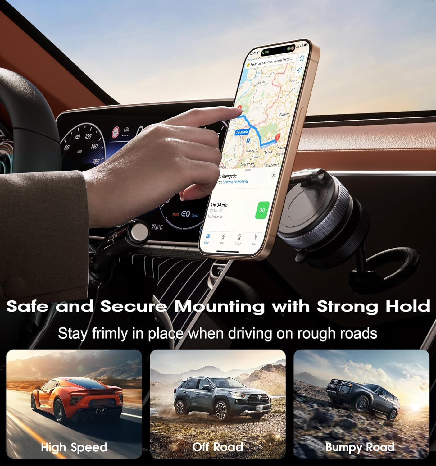 Vaccum Magnetic Phones Holder