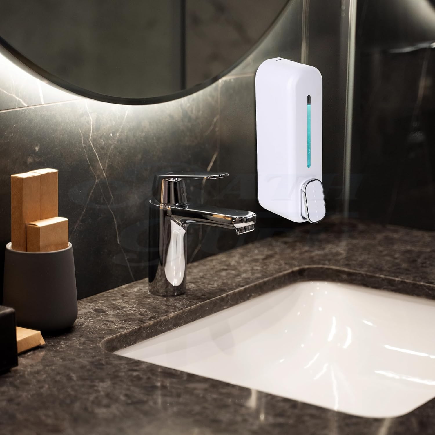 Wall-Mounted Soap Dispenser -400ml Refillable Liquid Dispenser