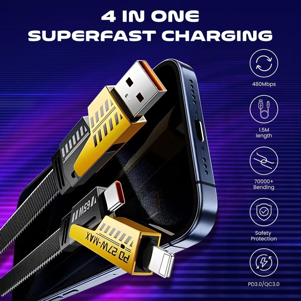 4-in-1 USB Multi Fast Charging Cable