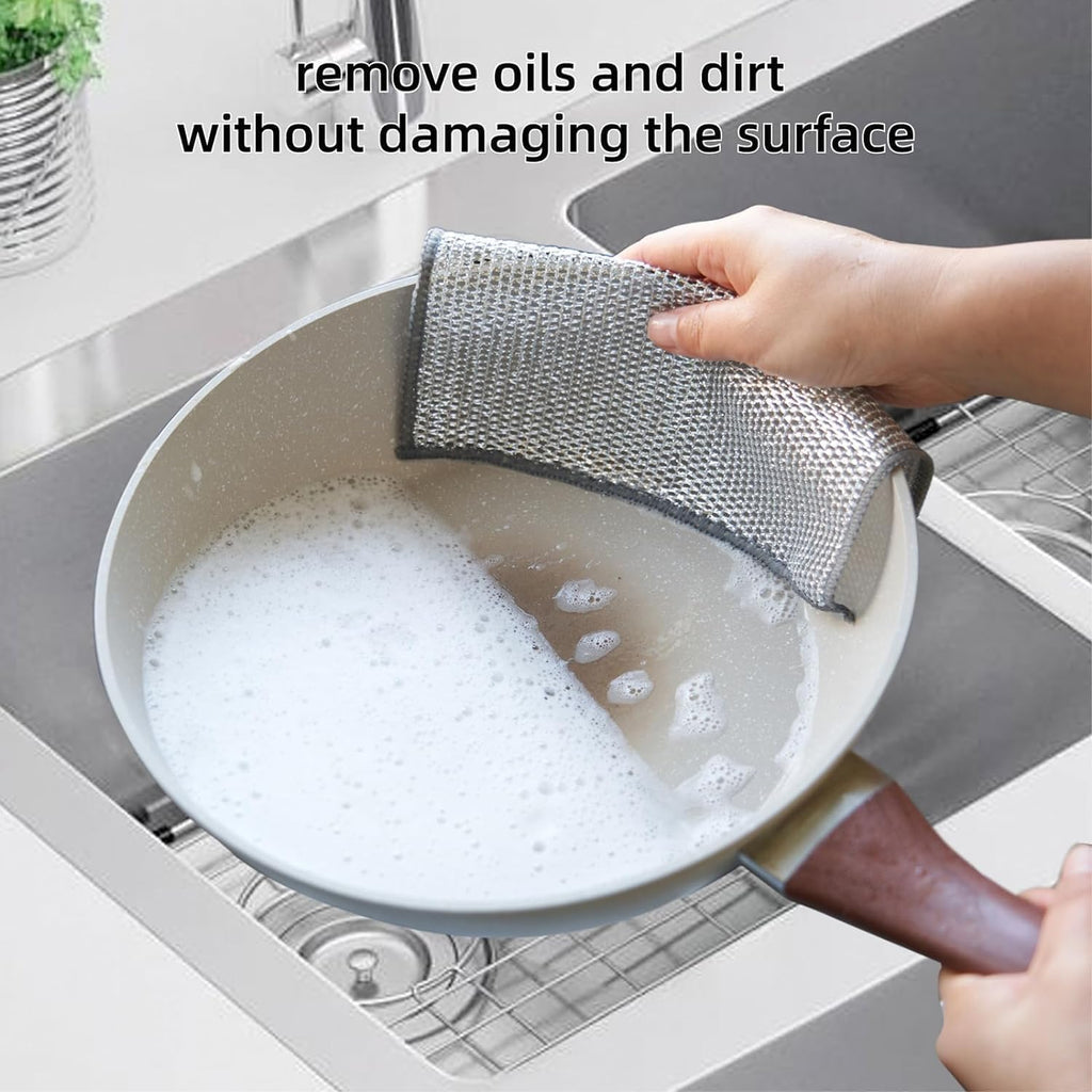 Non-Scratch Wire Mesh Dishwashing Cloths