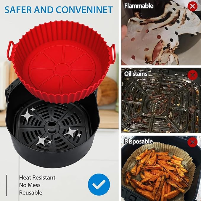 Silicone Air Fryer Liner Basket
