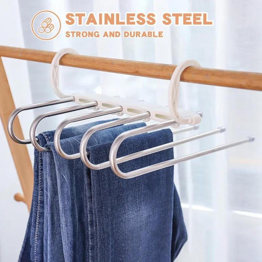 5 in 1 Stainless Steel Foldable Hangers