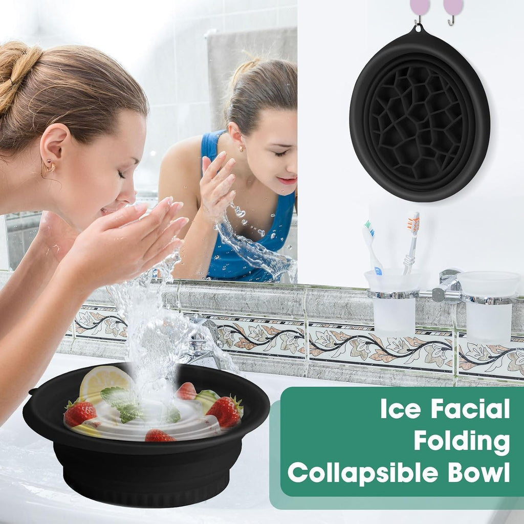 Silicone Face Bowl for Ice with Built-in Icetray