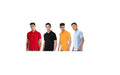 Matty Solid  Half Sleeves Polo Neck Mens T-Shirt - Pack of 4