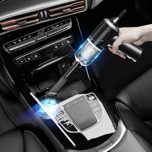 3-in-1 Portable Car Vacuum Cleaner with Blower | USB Rechargeable Wireless Handheld Car Vacuum Cleaner