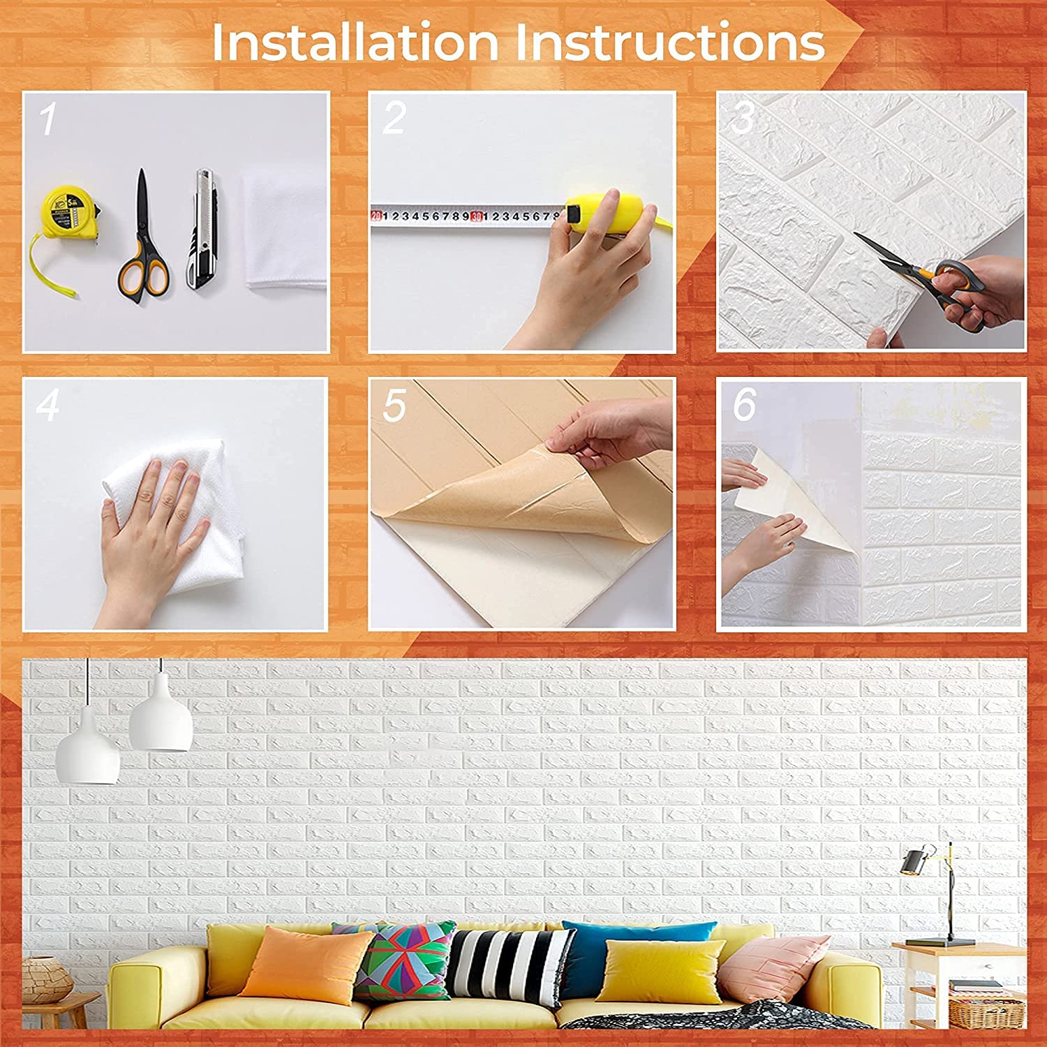 Wallpaper Stickers for Walls  (70x 70 cm 5.3 sq.ft)