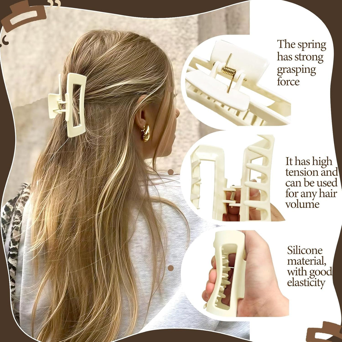 Flexible Silicone Hair Clips | Buy 1 Get 1 Free |