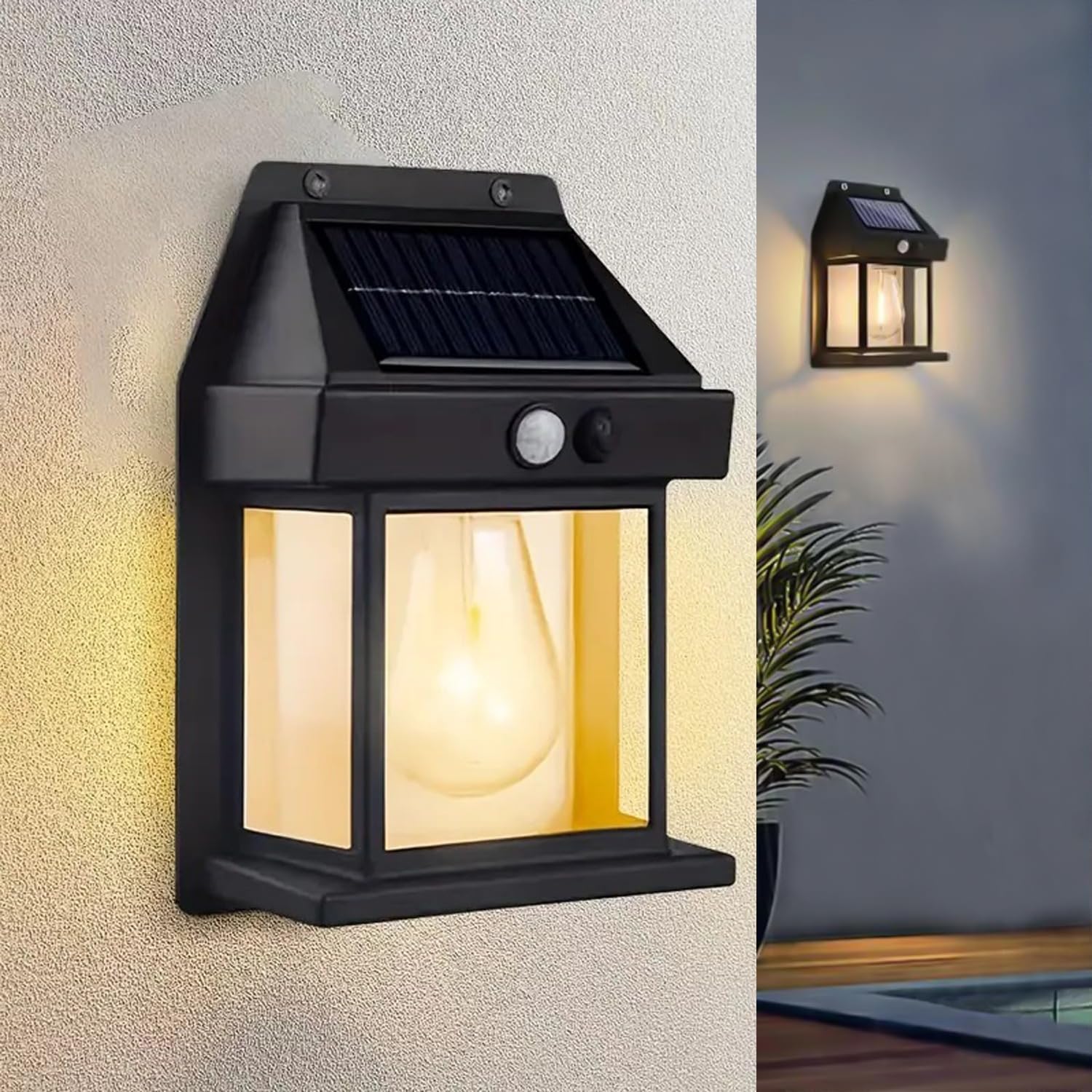 Solar Wall Lights Outdoor | Motion Sensor Waterproof LED Solar Lamp