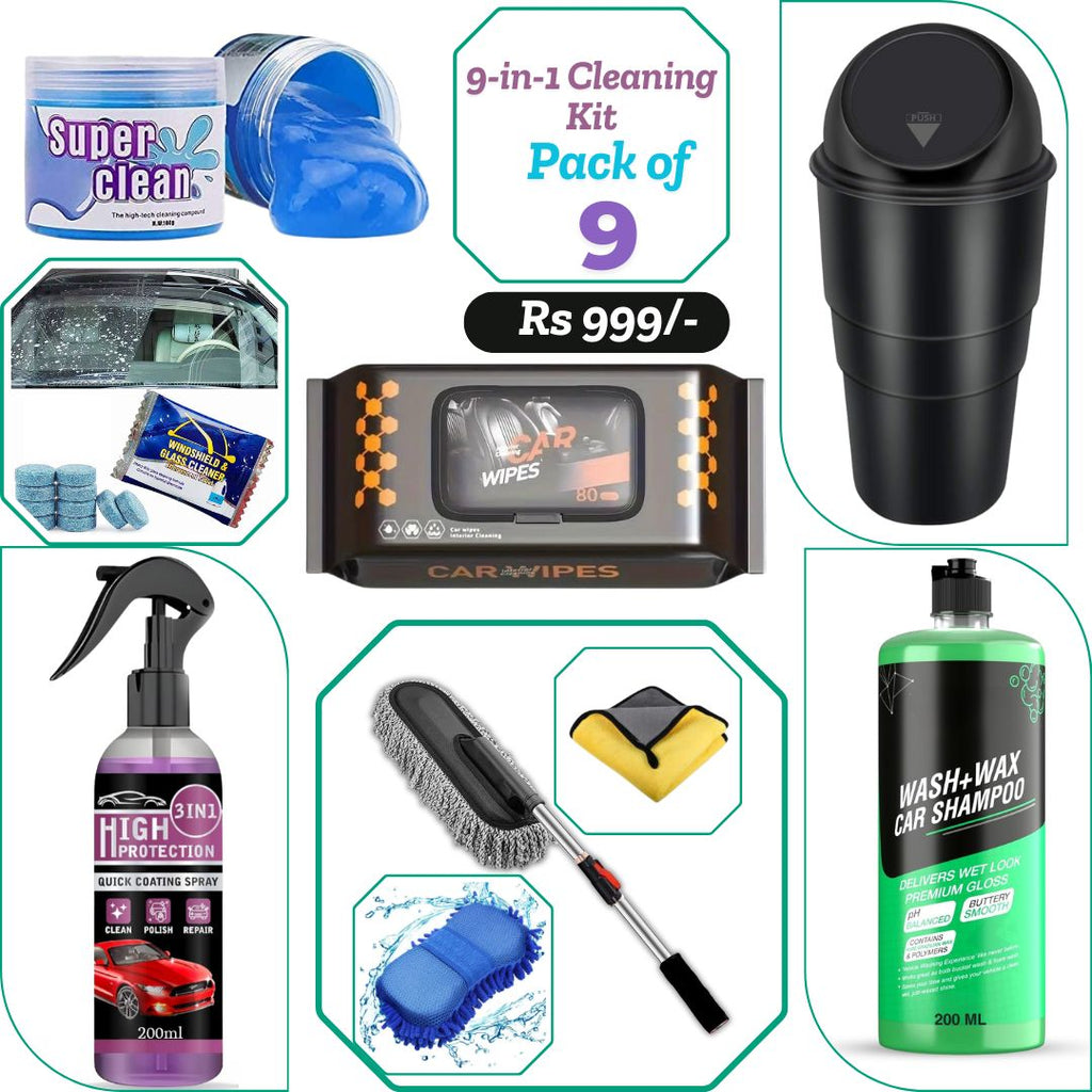 9-in-1 Cleaning Kit Combo (Pack of 9)