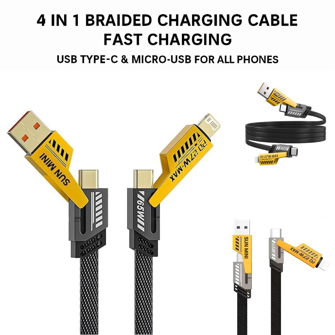 Fast Charging & Data Cable – High-Speed Multi-Port Charger