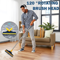 2-in-1 Bathroom Cleaning Brush with Wiper - Long Handle 120° Rotate Toilet Brush