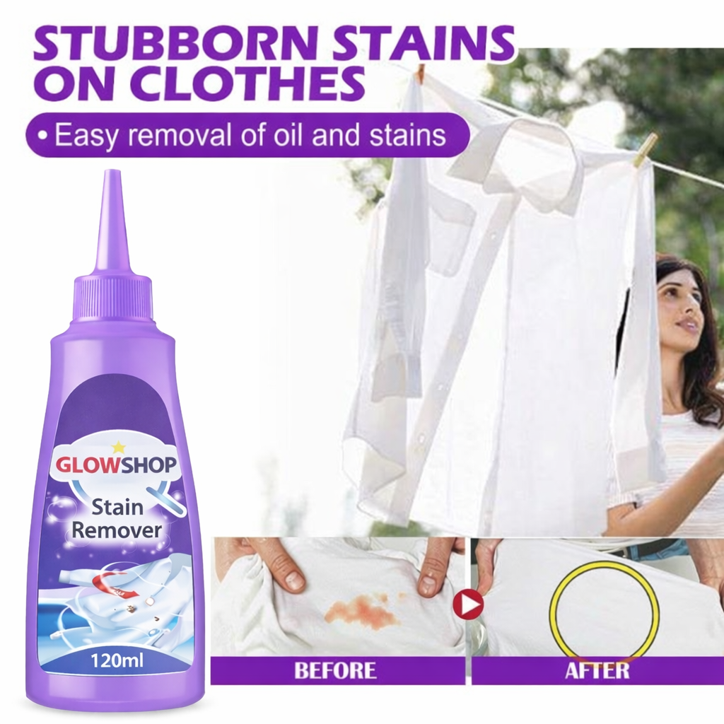 Laundry Cloth Stain Remover | Deep Cleaning Detergent for White, Dark & Colored Fabrics | Powerful Oil & Stubborn Stain Cleaner