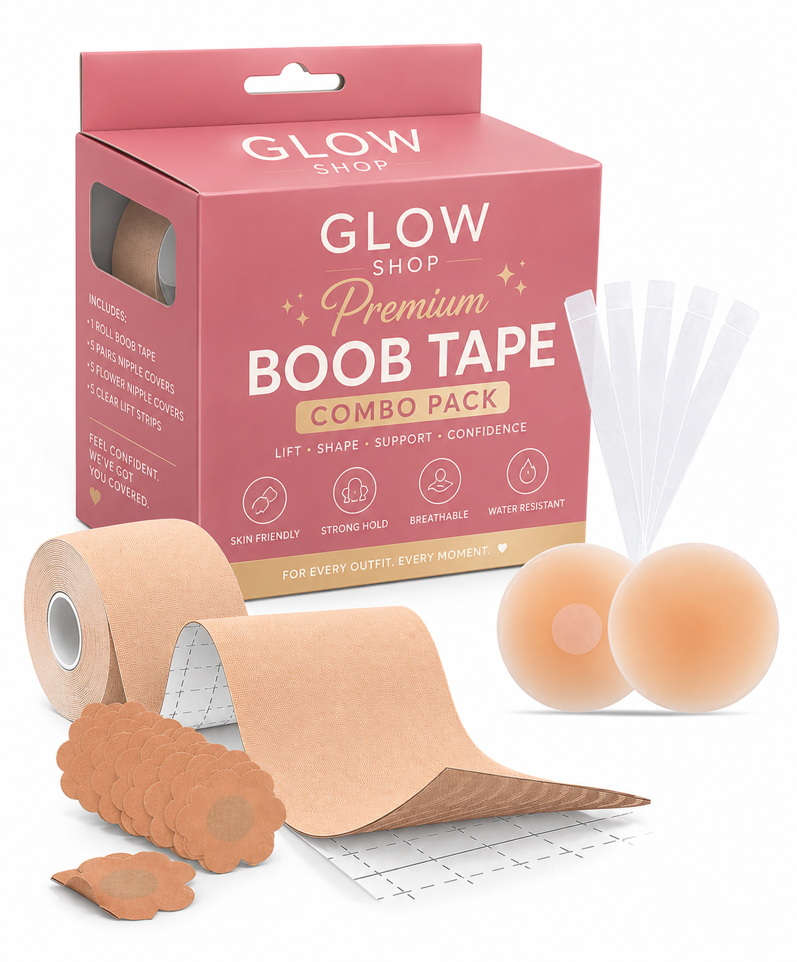 Premium Boob Tape Combo Pack